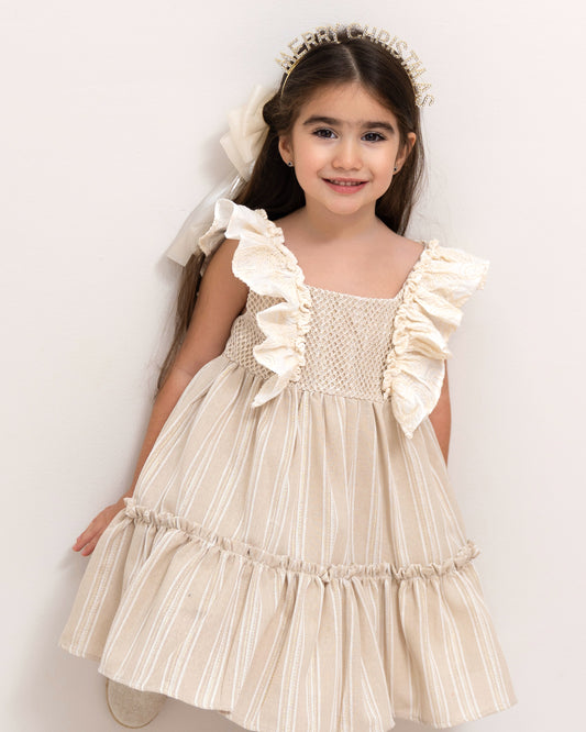 VESTIDO ROSITA ALMA DORADA