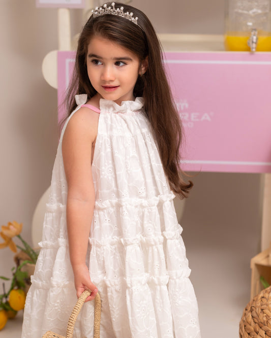 VESTIDO CELESTE OJALILLO ROSE