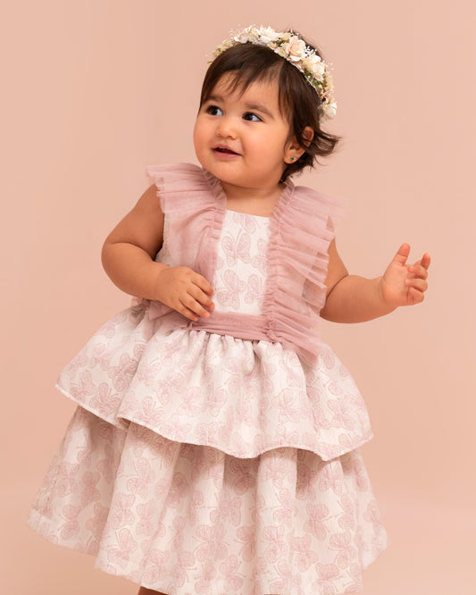 VESTIDO TALLE ALTO ARANDELAS FALDAS