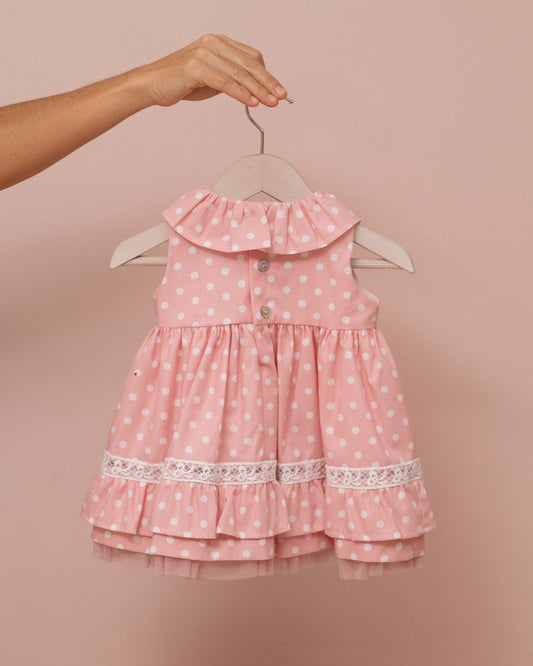 VESTIDO TALLE ALTO BEBE CON GORRO