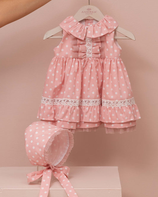 VESTIDO TALLE ALTO BEBE CON GORRO