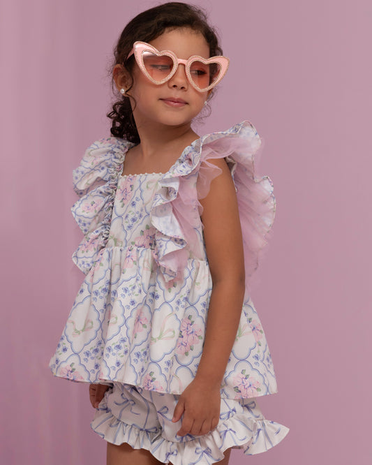 CONJUNTO ROSITA ARANDELAS LAZOS