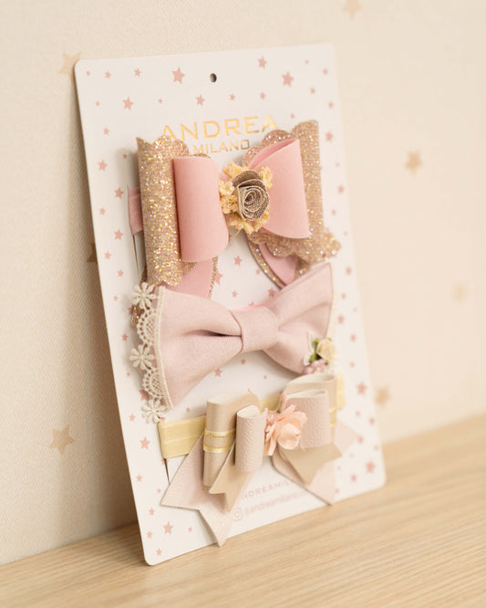 SET DE CINTILLOS DE LAZOS X3