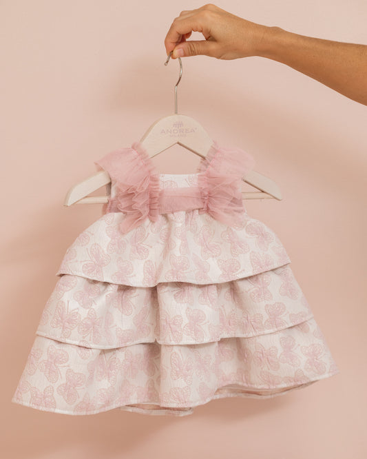 VESTIDO FALDA ARANDELAS MARIPOSAS