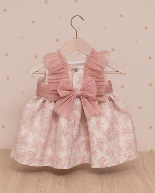 VESTIDO TALLE ALTO ARANDELAS DE TUL