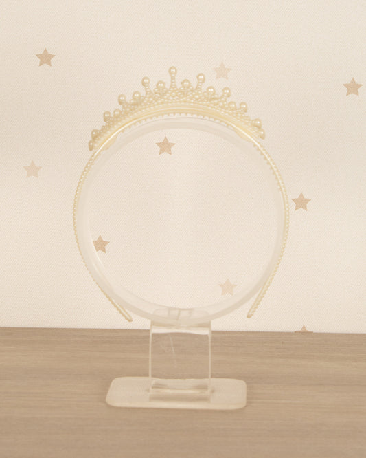 DIADEMA CON CORONA DE PERLAS