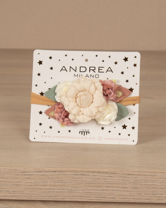 CINTILLO APLIQUE ROSA CAVA