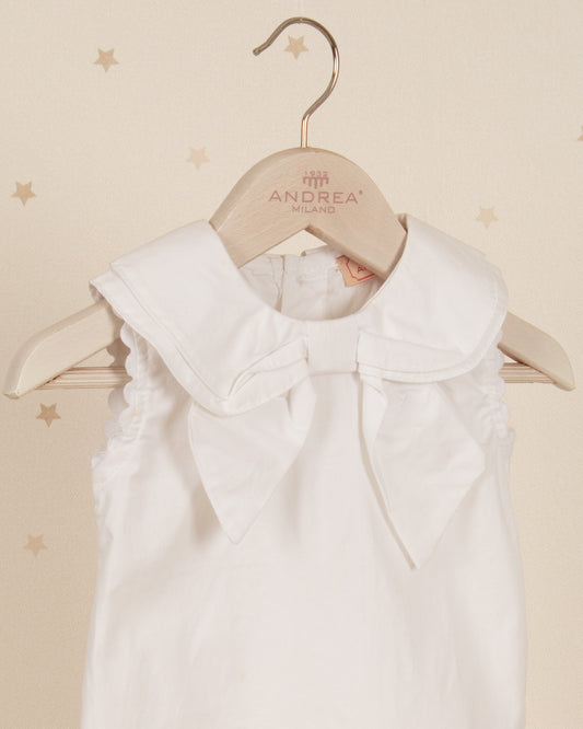 CAMISA BLANCA LAZO CUELLO