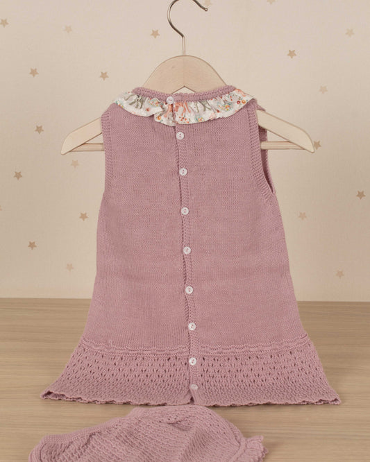 VESTIDO JESUSITO TEJIDO CON RANITA