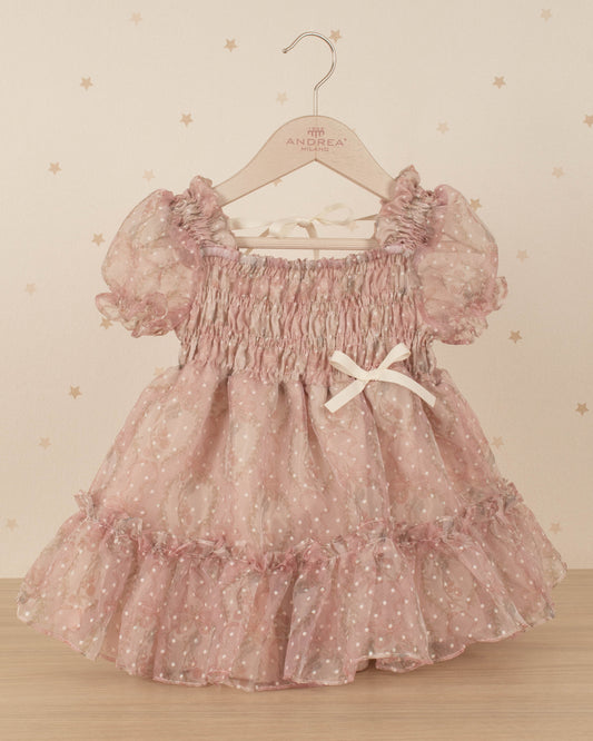 VESTIDO CARAMELO SUEÑO DE LAZOS