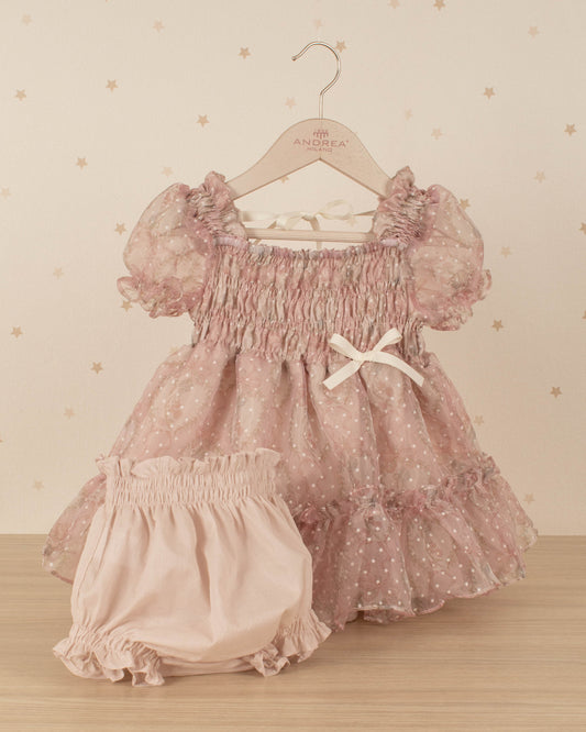 VESTIDO CARAMELO SUEÑO DE LAZOS