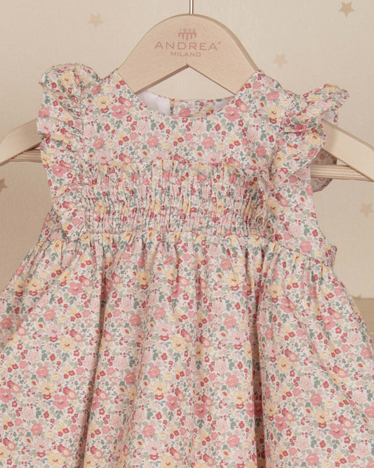 VESTIDO JESUSITO MALDIVAS FLORES CON RANITA