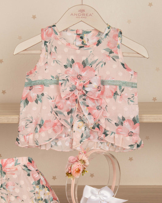 VESTIDO DE BEBE LAZO FRONTAL CON RANITA
