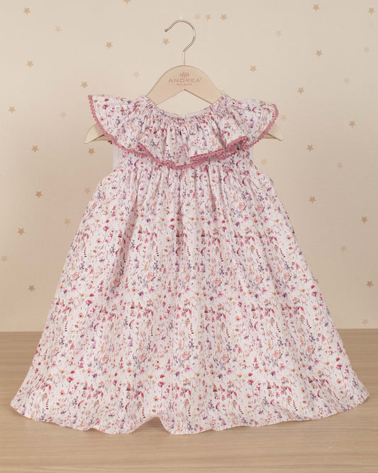 VESTIDO TALEGO ARANDELA CUELLO