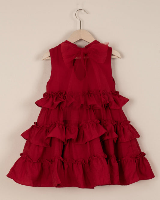 VESTIDO RIMINI ARANDELAS FALDA