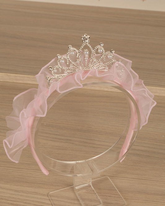 DIADEMA CORONA Y TULL