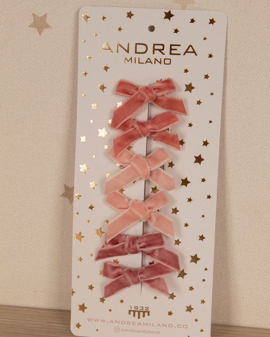 TRIO DE GANCHOS MINI DE GAMUZA