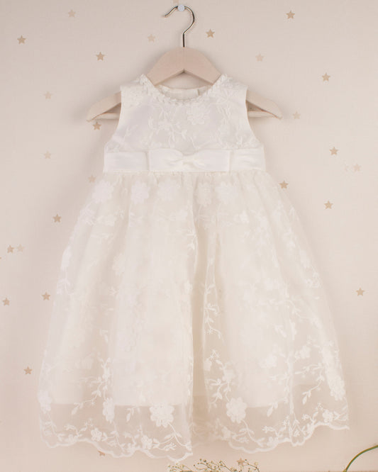 VESTIDO DE BAUTIZO CON GORRO