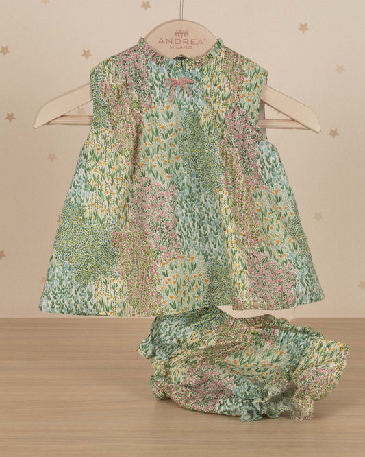 VESTIDO JESUSITO LAZO CENTRAL CON RANITA