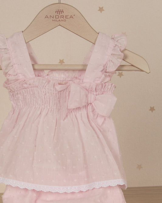 CONJUNTO BEBE PLUMETI Y LAZO
