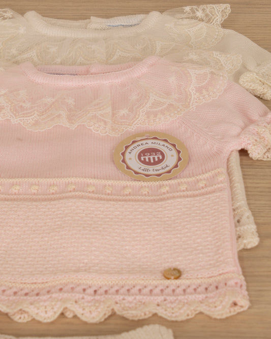CONJUNTO DE PUNTO CON GORRO Y PATUCOS