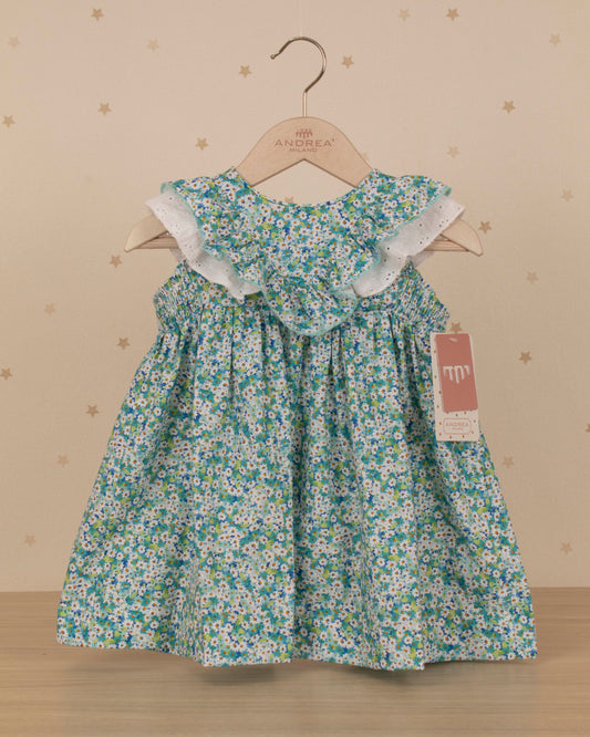 VESTIDO TIPO TALEGO ARANDELA EN V