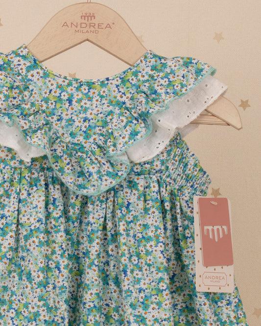 VESTIDO TIPO TALEGO ARANDELA EN V