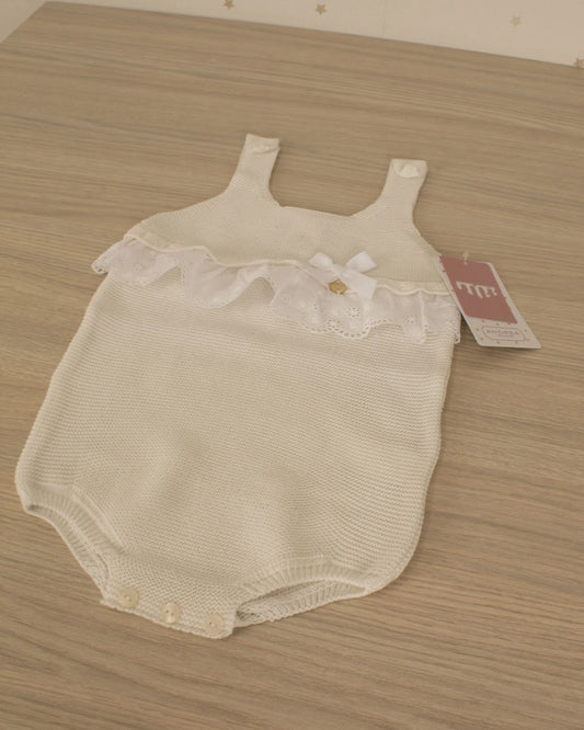 PELELE DE PUNTO TIRANTAS ARANDELA PUNTILLA