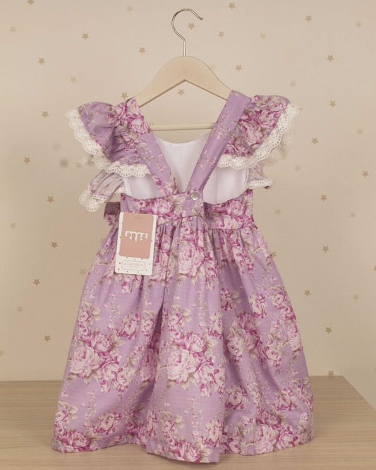 VESTIDO  ESTAMPADO MANGAS ARANDELA