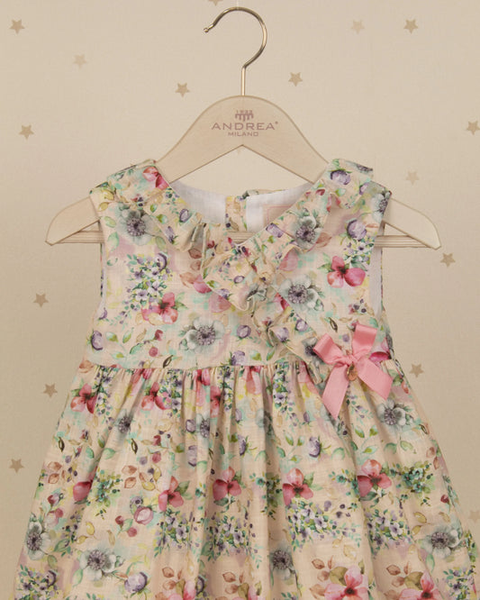 VESTIDO TALLE ALTO ESCOTE CRUZADO