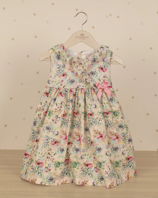 VESTIDO TALLE ALTO ESCOTE CRUZADO